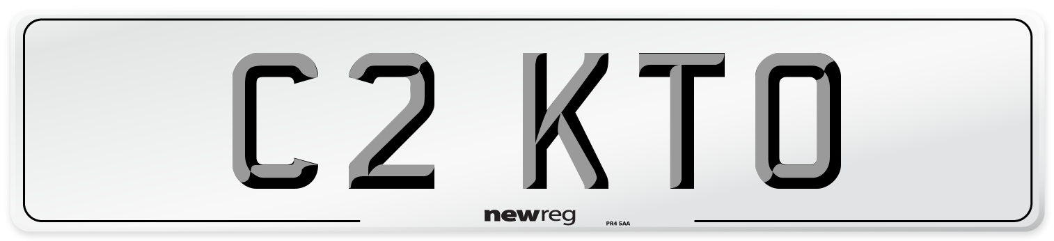 C2 KTO Number Plate from New Reg